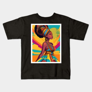 Afrocentric Black Queen Gift Kids T-Shirt